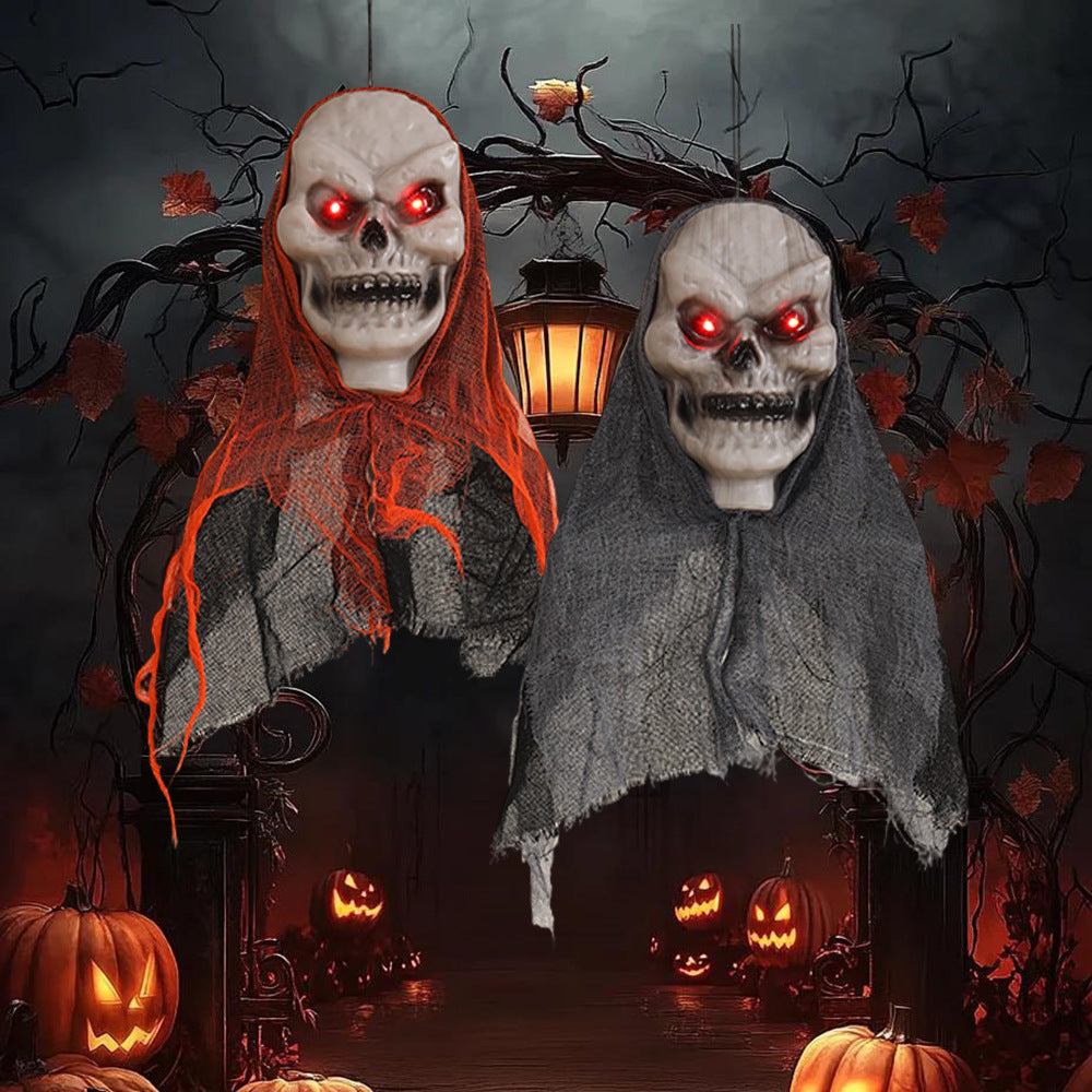 2PCS Halloween Hanging Skeleton Ghost Decoration