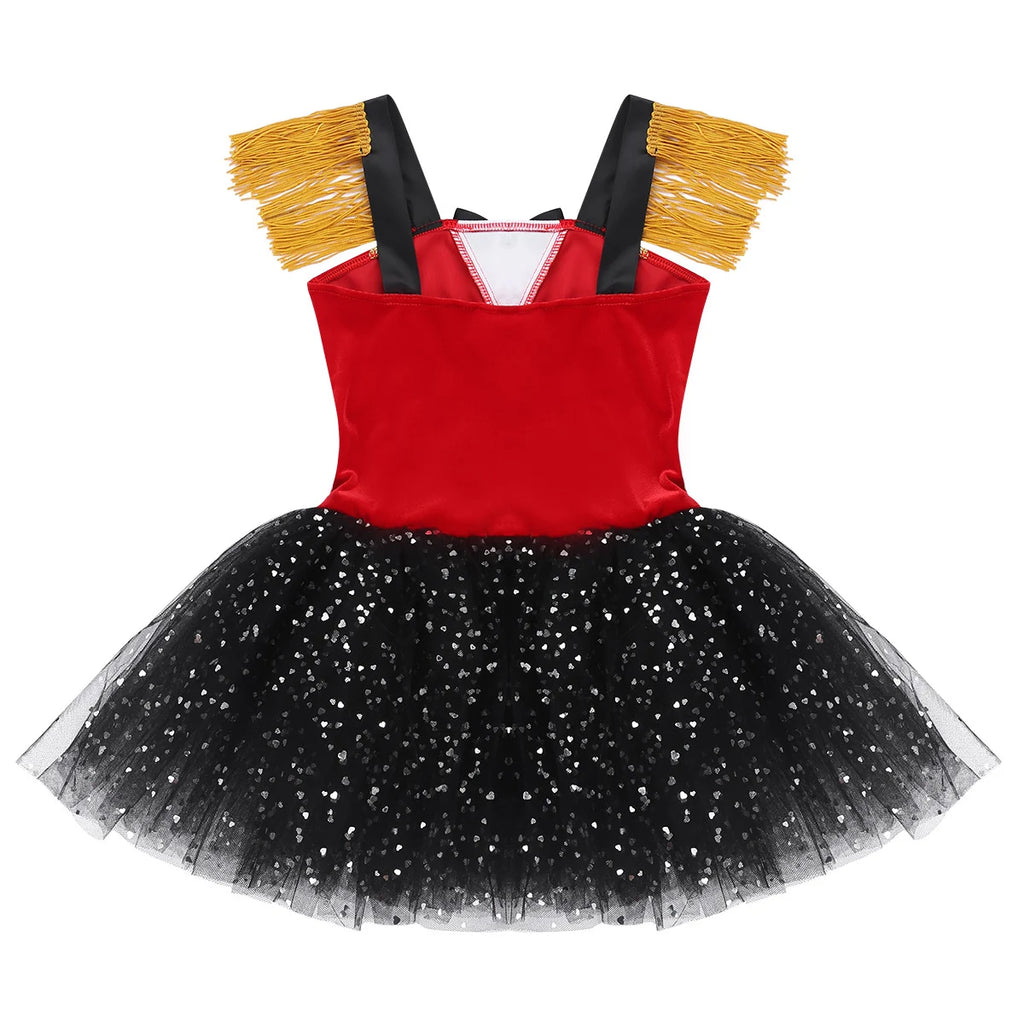 Girls Circus Ringmaster Costume – Halloween, Carnival & Stage Performance Dress