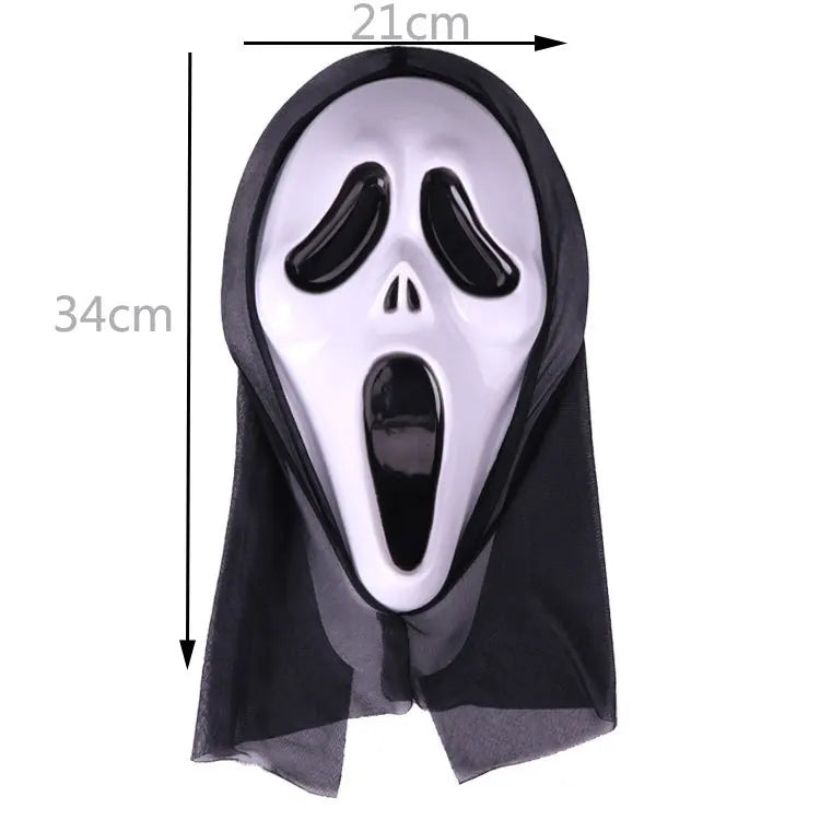 Halloween Horror Mask Party Masquerade Ball Grimace Screaming Coil Mask Skull Ghost Mask Festive Halloween Party Masks