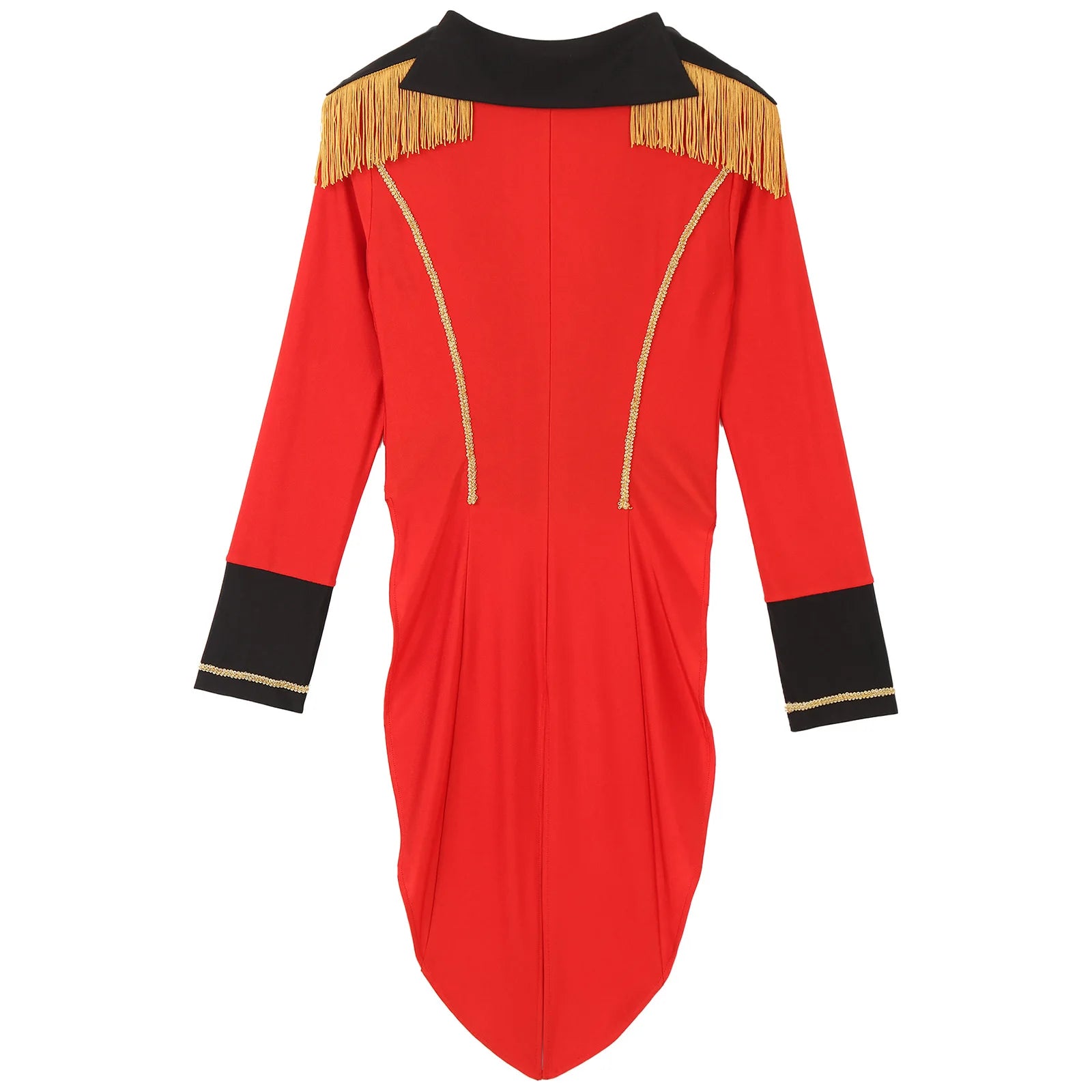 A stylish women’s circus ringmaster costume, perfect for Halloween, carnival, or themed parties.