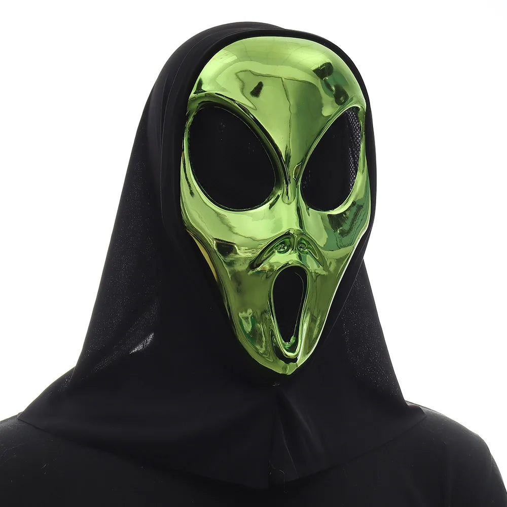 Green Alien Mask – Halloween & Carnival Costume Accessory