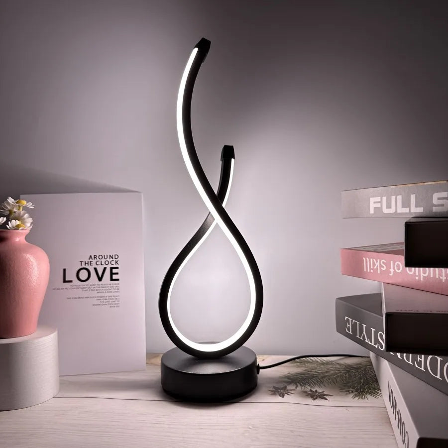 Modern LED Table Lamp – Elegant Night Light for Bedroom & Living Room