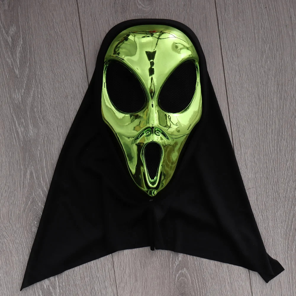 Green Alien Mask – Halloween & Carnival Costume Accessory
