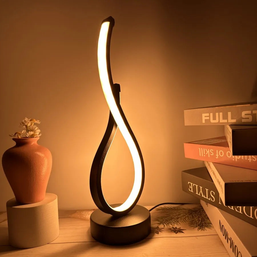 Modern LED Table Lamp – Elegant Night Light for Bedroom & Living Room