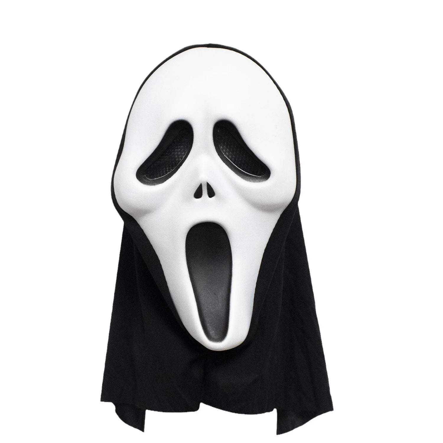 Halloween Scream Ghost Mask with Hood – Scary EVA Mask for Party & Cosplay
