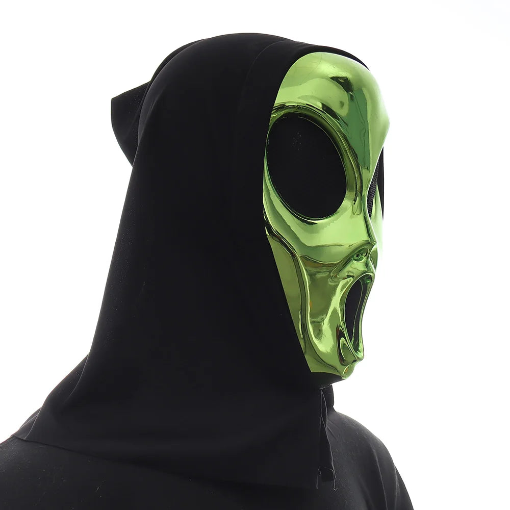 Green Alien Mask – Halloween & Carnival Costume Accessory