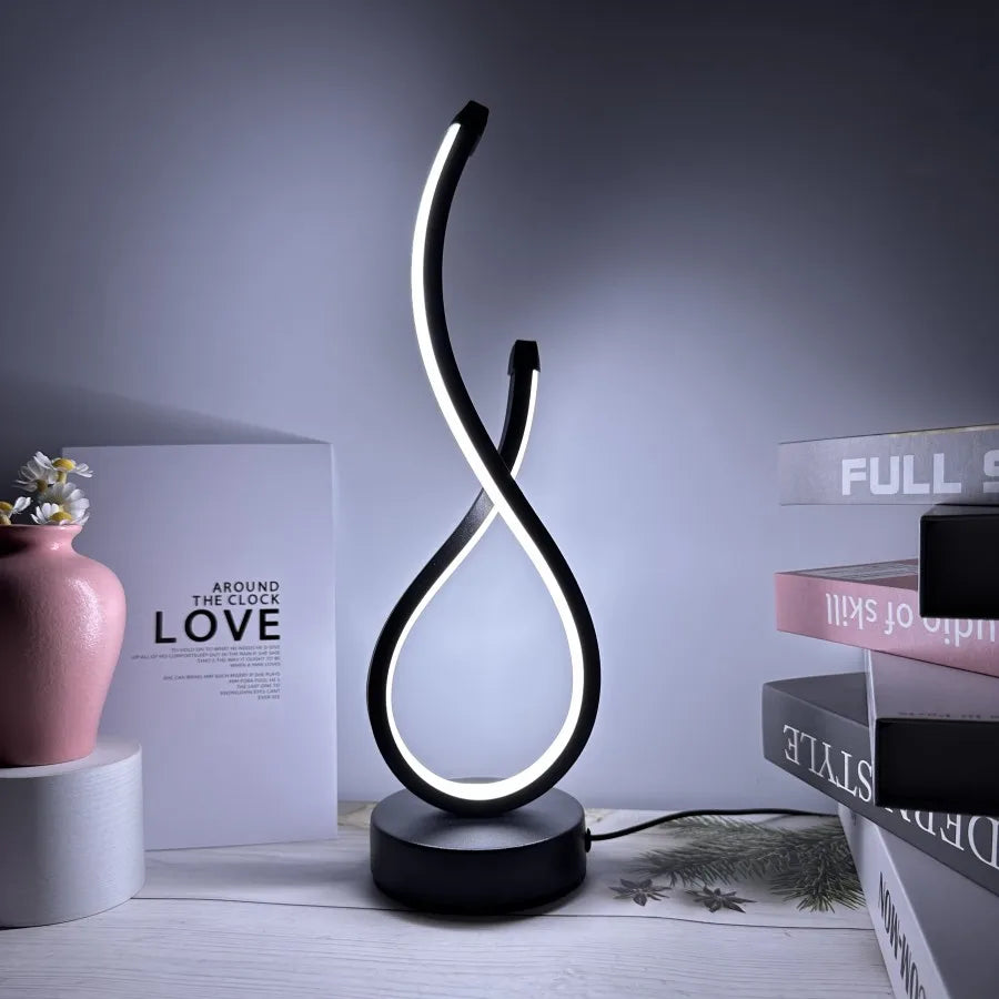 Modern LED Table Lamp – Elegant Night Light for Bedroom & Living Room
