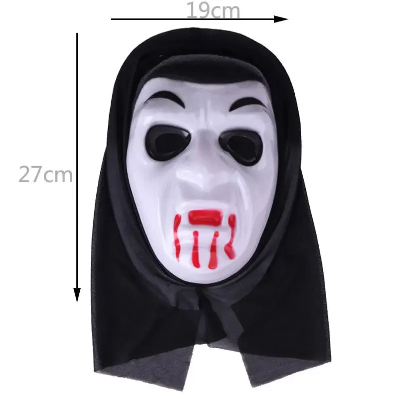 Halloween Horror Mask Party Masquerade Ball Grimace Screaming Coil Mask Skull Ghost Mask Festive Halloween Party Masks